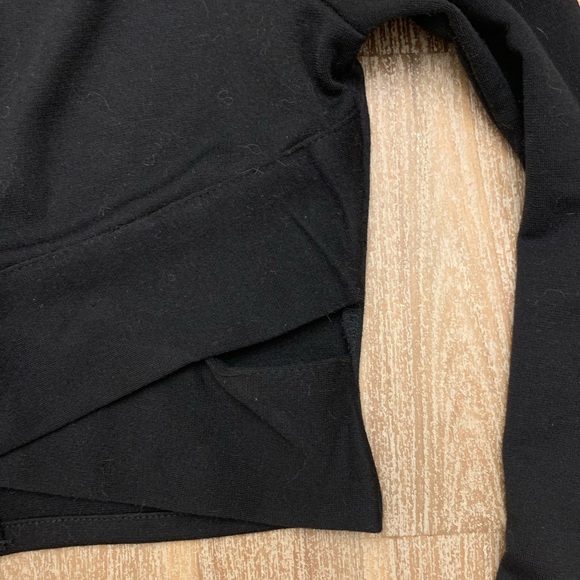 Black Crop Top with Cutouts - Picture 2 of 4